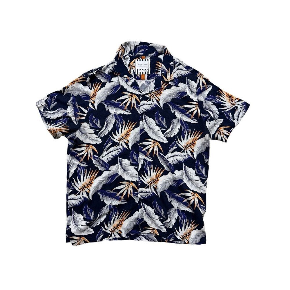 Denim & Flower Ricky Singh Tropical Camp Shirt Viscose Hawaiian XL